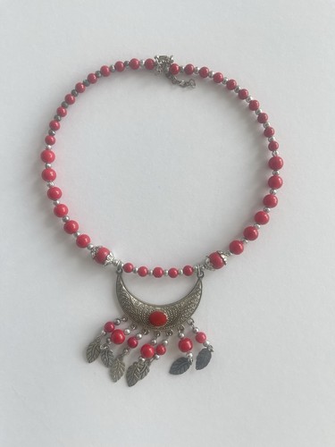 Boho tribal halskette mit - boho,