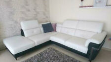 Sofa Ecksofa echtes Vollleder Designer Couch, Wohnlandschaft 