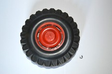 Anker Traktor DDR Spielzeug Ersatzteile Hinterrad mit Radkappe in rot #1