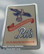 Bier Etikett Brauerei Adler Wiernsheim