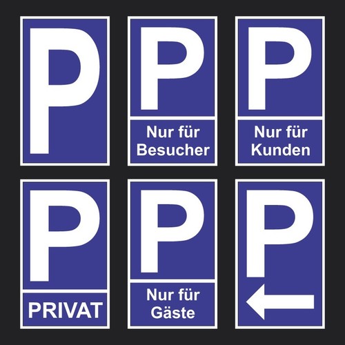 Schild parkplatz privat kunden - schild,