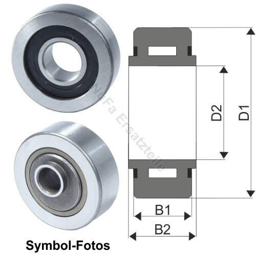 Mastrolle stützrolle für - stützrolle,