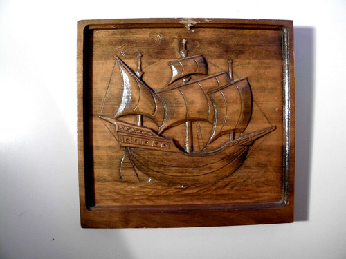 Vintage holz bild - holz, *