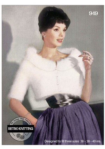 1950er angora shortie - 1950er,