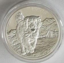 Fiji 50 Cents 2022 Dogs Golden