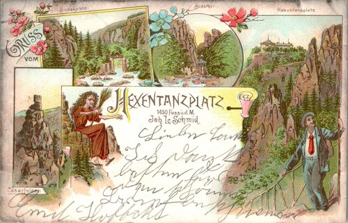 Litho gruss aus thale kreis - litho,