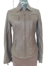 OAKWOOD Damen Lederjacke Gr.S Fr.Schokobraun. TOP.