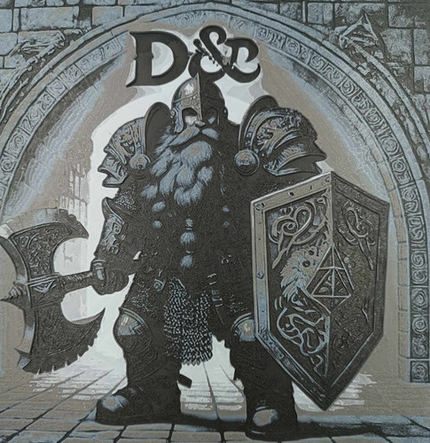 Wandbild dwarf dnd - wandbild, x