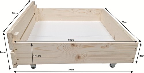 Palettenbett aus holz mit - palettenbett,