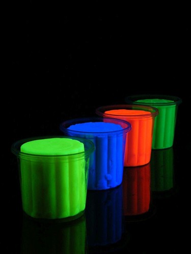 4er set schwarzlicht neon - set,