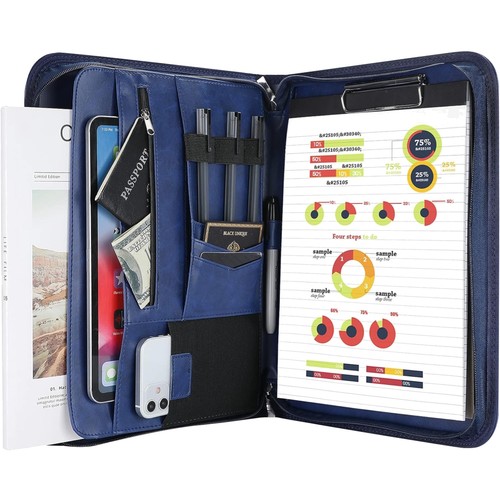 Kunstleder schreibmappe - a4,