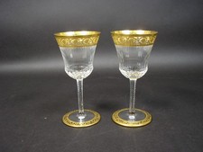St. Louis* Thistle*2 x Weingläser*Weinglas*Gold*Vintage*