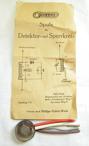 Alte spule für radio - alte,