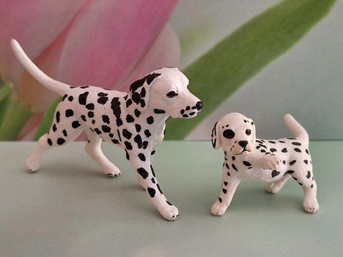Schleich dalmatiner mit welpe - welpe,