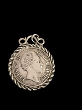 König Ludwig II von Bayern, deutsches Reich,Charivari Scharivar Münze Anhänger 