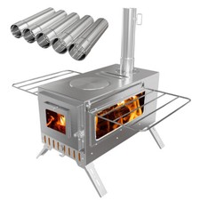 Zeltofen Campingofen Edelstahl