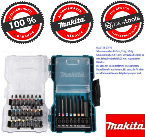 Makita bit set 07076 - makita, e-07076
