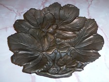 Bronzierte Vintage Schale in