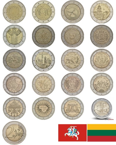 Euro gedenkmünzen litauen - gedenkmünzen, /