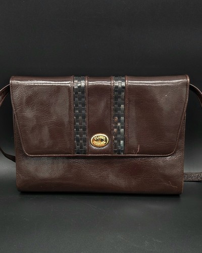 Vintage leder handtasche - leder,