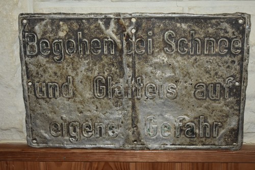 Altes blechschild 50er - altes,