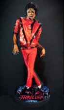 MICHAEL JACKSON "Thriller" HOLZFIGUR IV 20 cm MDF (Mitteldichte Faserplatte)