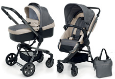 Foppapedretti Supertres Kombi-Kinderwagen Babyschale  und Tasche silver P1