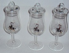 3x Calvados Glas mi Deckel