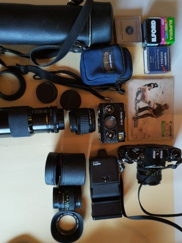 Analog kamera set - set, a-1
