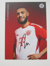 Noussair Mazraoui Autogrammkarte FC Bayern München 2023-24 Original handsigniert