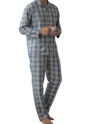 Jado herren pyjama blau karo - jado,