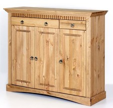 3 trg Kommode aus Kiefernholz gelaugt geölt Schrank Sideboard