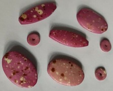 Hobbyauflösung Konvolut Horn-Beads-Mix ~ 12 - 41 mm Erika KNORR prandell #910