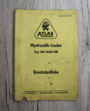 Original Atlas Hydraulik-Lader Ersatzteilliste AK 1400 DB