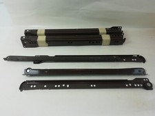 3 Hettich 602 Teilauszug 350 mm Rollenzug Rollenauszug Schubkastenführung braun