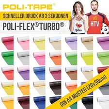 Poli Flex Turbo Flexfolie DIN A4 Muster (20x30cm) Flex Folie T-Shirts Premium
