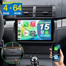 Für BMW E46 3er 318 320 325 M3 Apple Carplay Autoradio Android 15 GPS Navi 4+64G