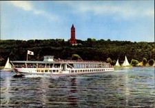 Ak Berlin, Havel mit Grunewaldturm, MS Havelstern, Segelboote - 3862850