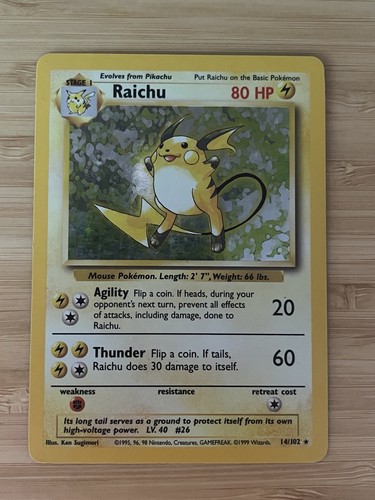 Pokémon tcg raichu basis - pokémon, basis-set