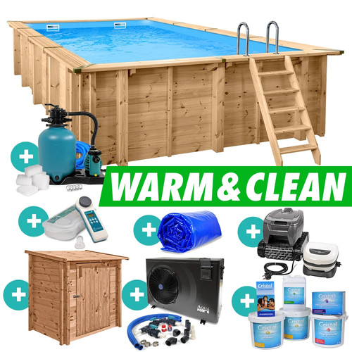 Holzpool set massivholzpool - set,