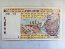 1000 Francs Senegal 2001 BCEAO