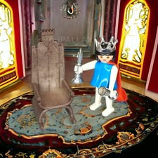 PLAYMOBIL 3335 KÖNIGIN MIT THRON KLICKY RITTER  / 1976