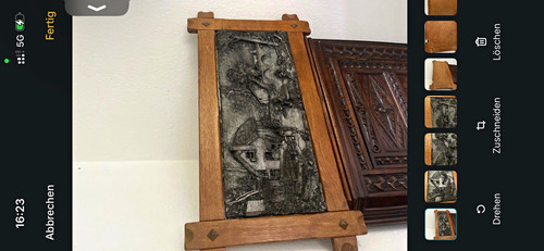 Gerahmtes relief wandbild - gerahmtes, im