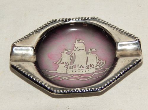 Aschenbecher silver overlay - aschenbecher,