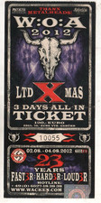 Eintrittskarte Ticket W:O:A Wacken 2012