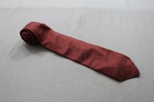 Anja Kölln Hamburg Krawatte rot  silber glänzend kariert #KR2549