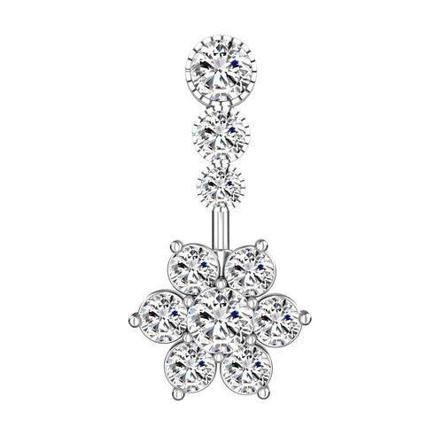 Bauchnabelpiercing gebogener - bauchnabelpiercing,