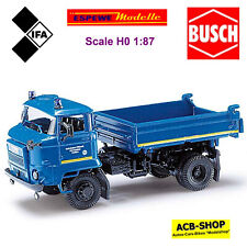 IFA L60 3SK 3-Seitenkipper THW Cottbus 1987-90 blau blue 1:87 Busch 95506