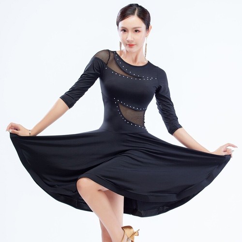 Damen mesh latein tanzkleid - mesh,