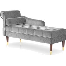 Samt Sofa Chaiselongue Lounge